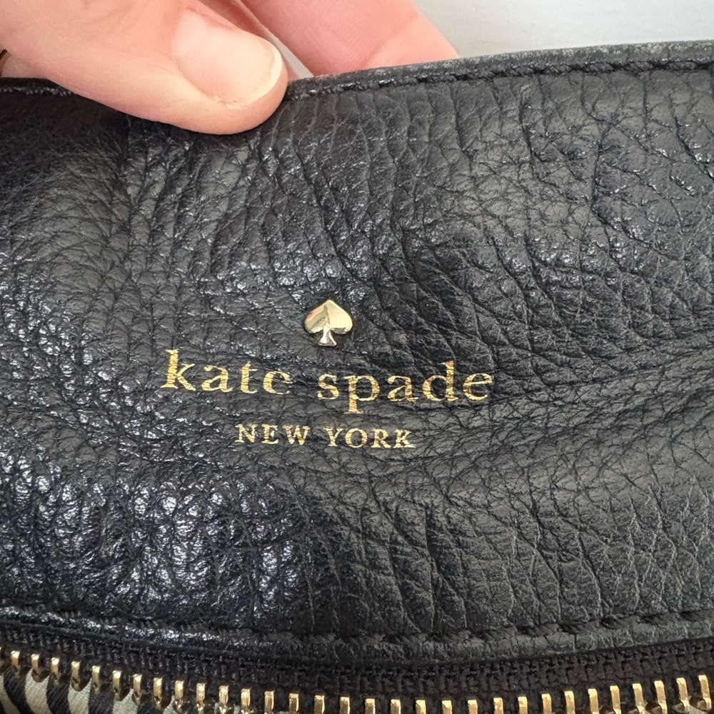 Kate Spade Black Leather Chain Strap Shoulder Bag - Picture 5 of 6